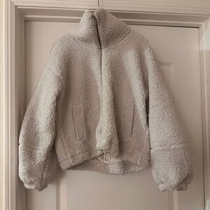 Lululemon cream Sherpa jacket size 6